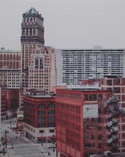 city skyline in daylight