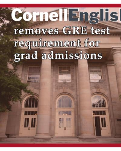 English department removes GRE requirement for grad admissions