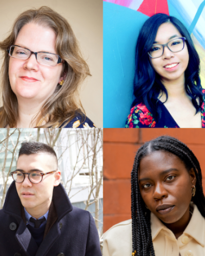 combined headshots of the four 2021 Freund Prize recipients